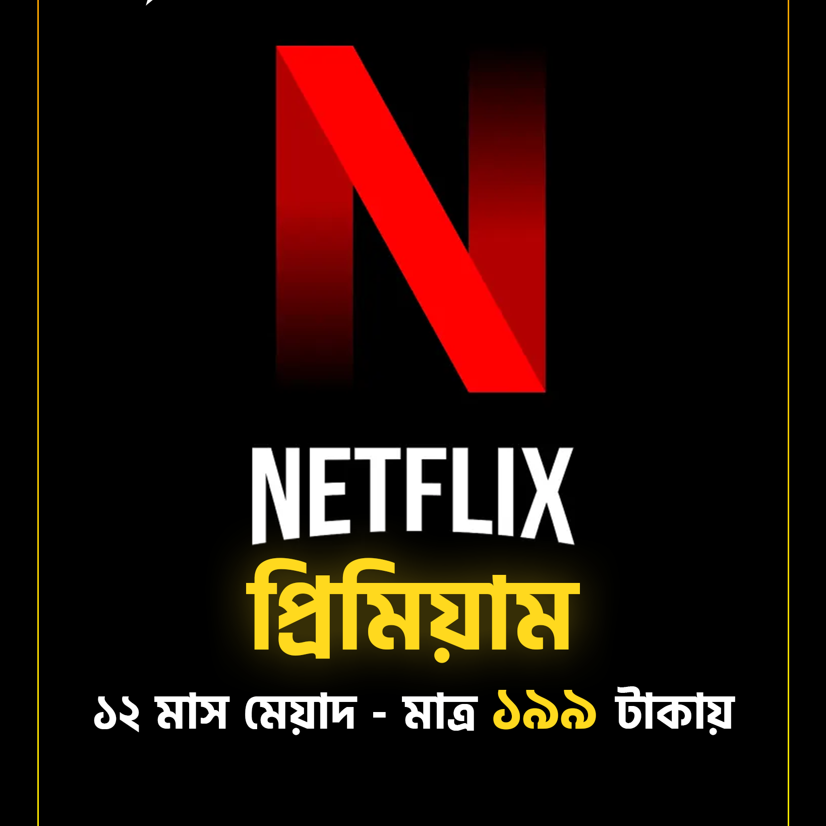 NETFLIX – Premium – 1 Year